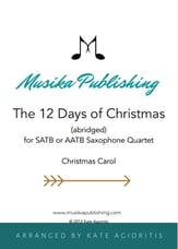 The 12 Days of Christmas - Saxophone Quartet P.O.D cover